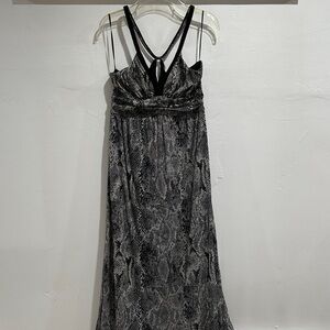 Express Black and Gray Maxi Dress